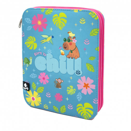 accessori e zaini&nbsp;astucci contenuto&nbsp;astuccio doppio born to chill
