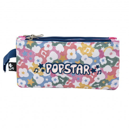 astuccio scuola triplo popstar