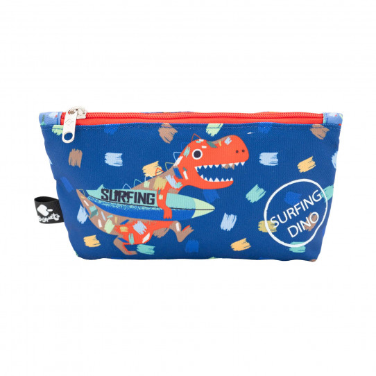 estuche escolar surfing dino