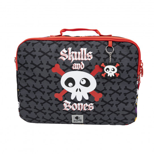 laptop case skulls and bones