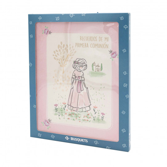 libro comunione spagnola bambina acquerella