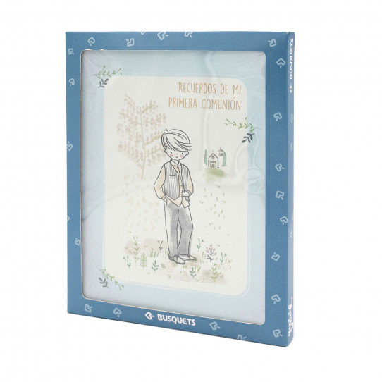 libro comunione spagnola bambino acquerella