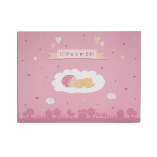 papeleria libro recuerdos bebe libro de mi bebé rosa niña