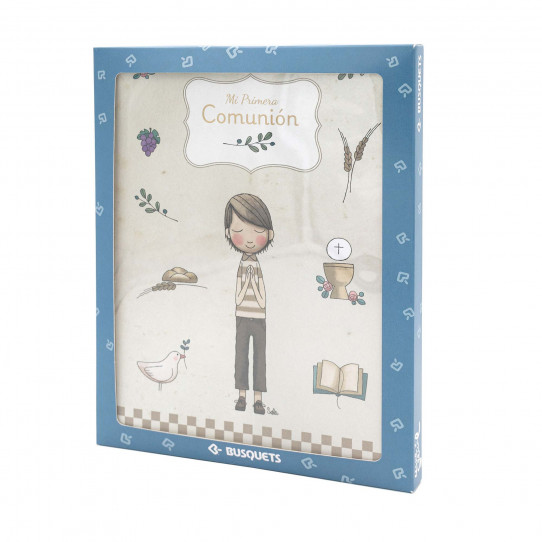 libro de recuerdos primera comunion niño espiritual.