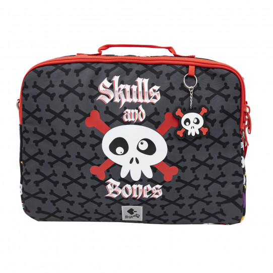 acessórios e mochilas&nbsp;maletas&nbsp;mala portátil skulls and bones