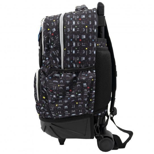 mochila dupla rodas game over
