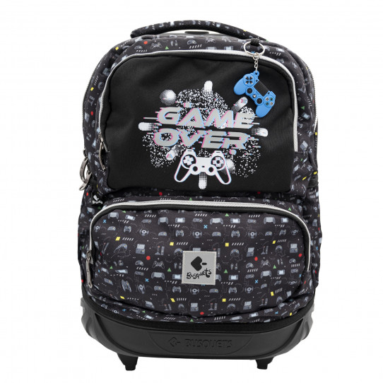 mochila dupla rodas game over