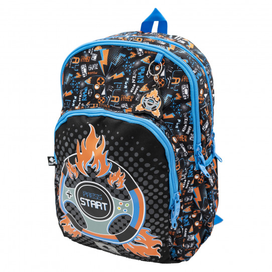 Mochila escolar grande Press Start