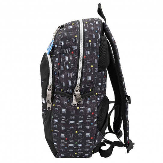 mochila escolar mediana game over