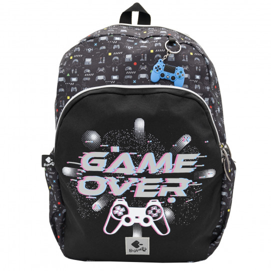 mochila escolar mediana game over
