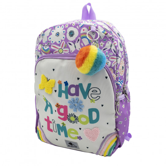 Mochila escolar mediana Have a good time