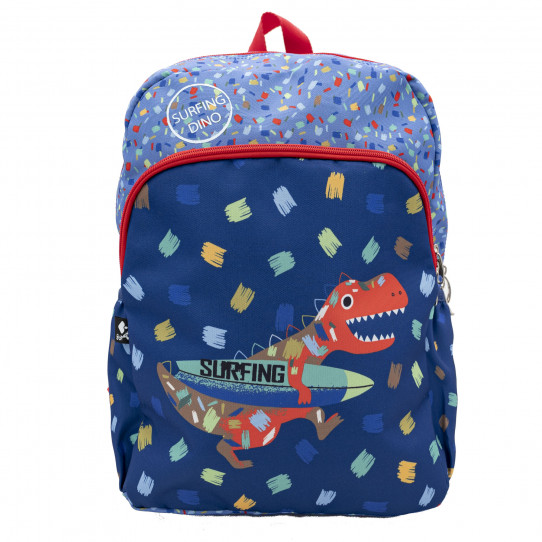 mochila infantil grande surfing dino