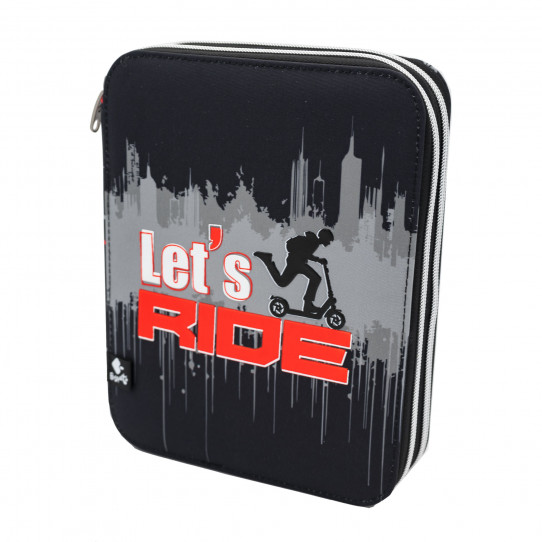 mochilas y complementos&nbsp;plumieres con contenido&nbsp;plumier 2 pisos let's ride