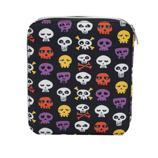 plumier 2 pisos skulls and bones