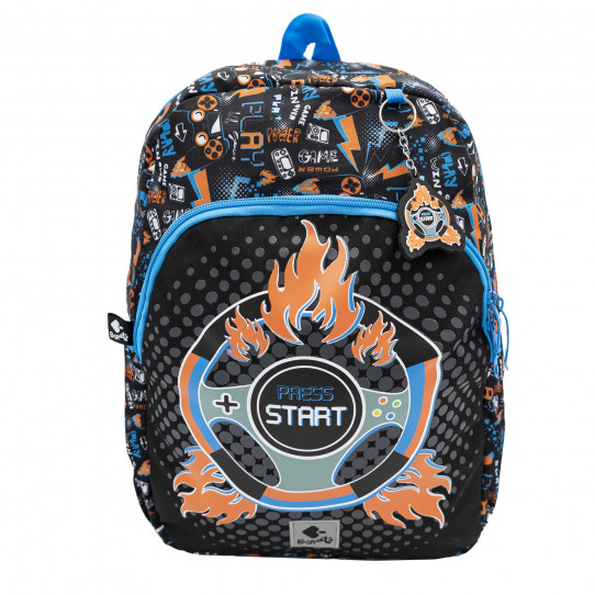 sac a dos scolaire press start