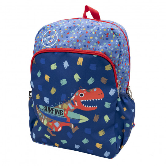 School backpack Kids Surfing dino