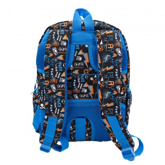 school backpack press start