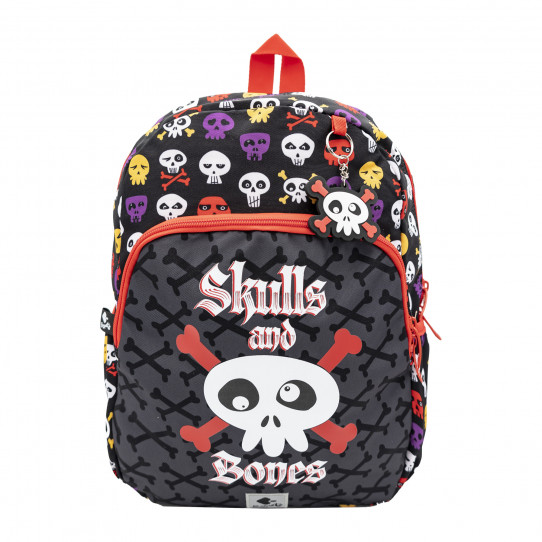 school backpack skulls and bones