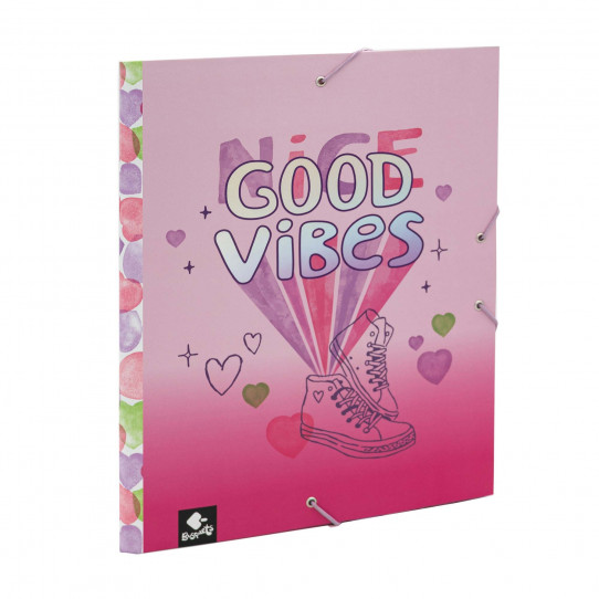 hard cover folio Good Vibes