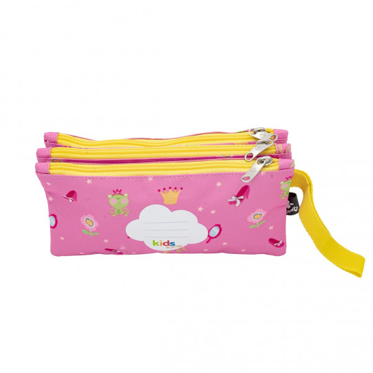 pencil case compartments kids sweet girl