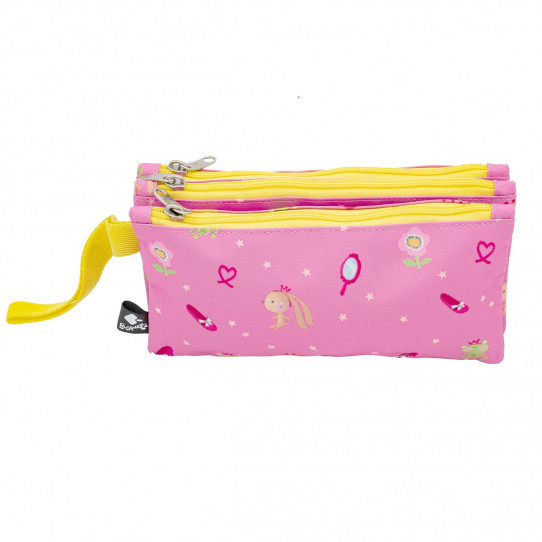 pencil case compartments kids sweet girl