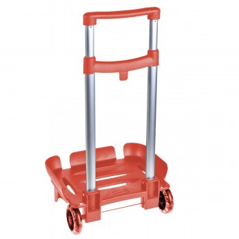 red protect cart for backpacks