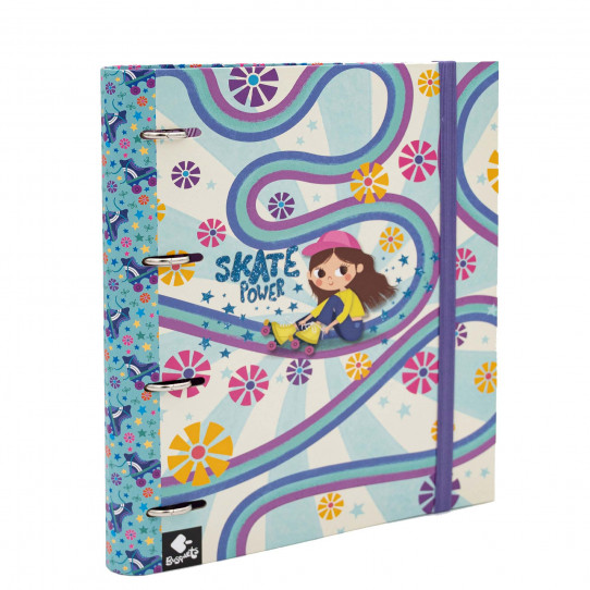 ringbinder with rubber Skate