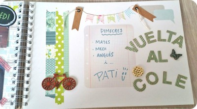 Manualidades para la vuelta al cole (con Scrapbook)