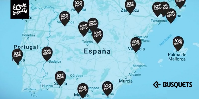 Papelerias Busquets mapa España